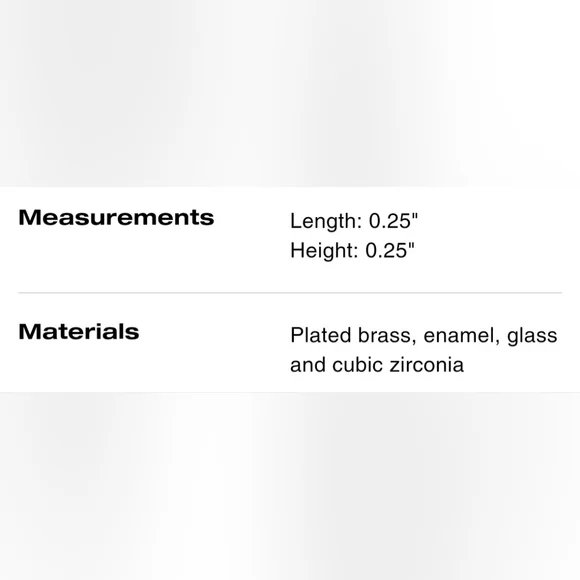 New COACH  Kissing Ear Cuff In Gold Color With Gems/Singature C (NWT) - Picture 8 of 8